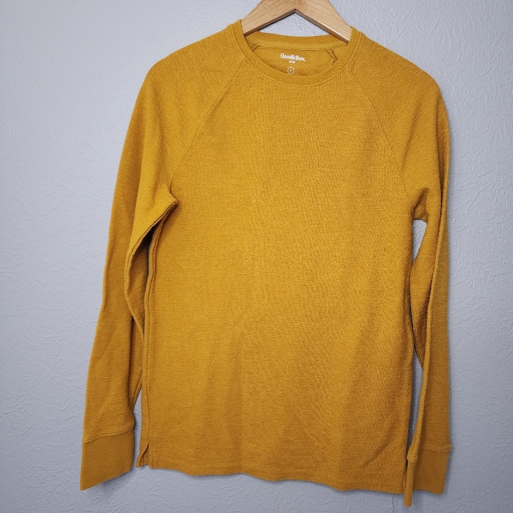 Goodfellow‎ & co  Men's s Long Sleeve Mustard Color NWOT